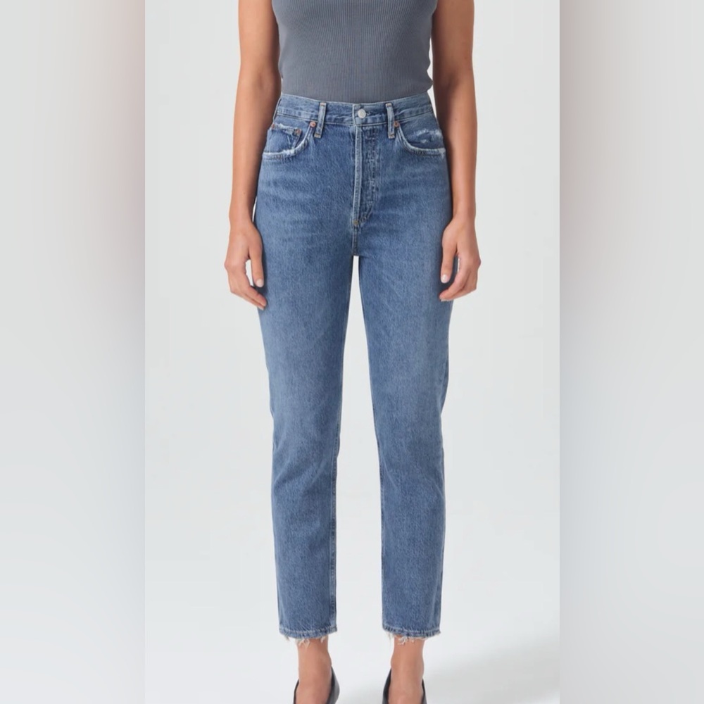 Riley High Rise Straight Crop